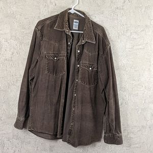 Brown corduroy bottom down large